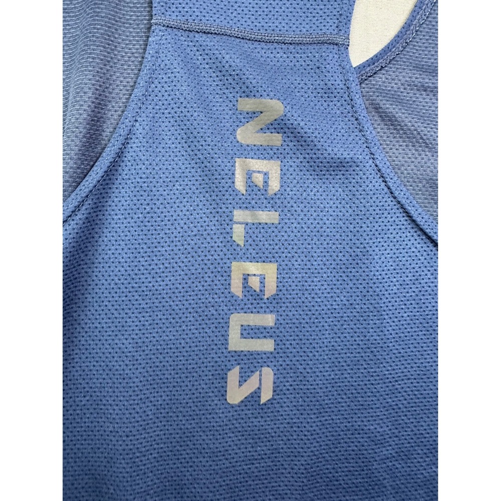 Neleus Mens Blue Mesh Racerback Training Tank Top Gym Workout Shirt Large